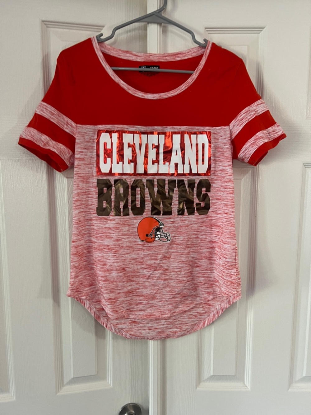 Cleveland Browns Girls' Red Short Sleeve Team Tee by NFL Team Apparel